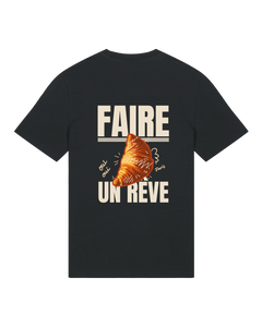 Croissant T-Shirt - Zwart